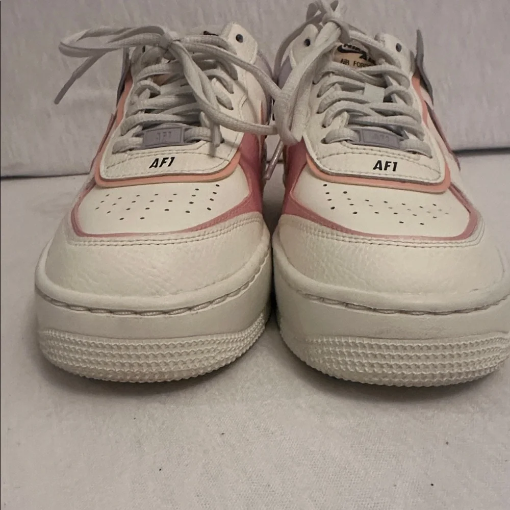 Nike Women’s Air Force 1 Shadow Orange Chalk Pink Glaze CI0919-111 Shoe Size 8.5 - Picture 4 of 15